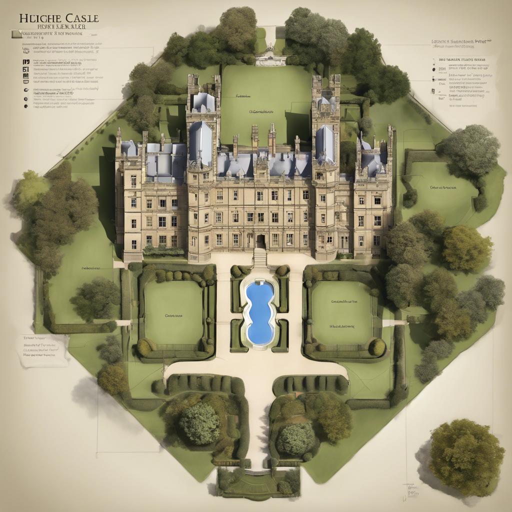 highclere castle floor plan