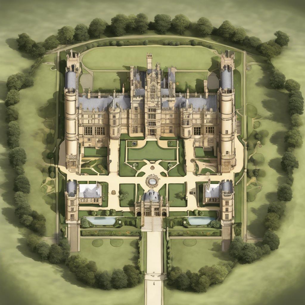 Floor Plan Overview of Highclere Castle