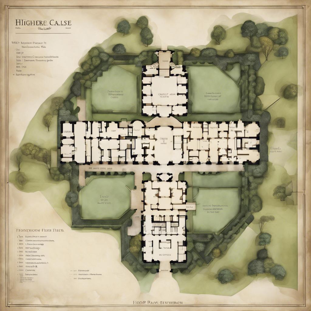 floor plan for highclere castle